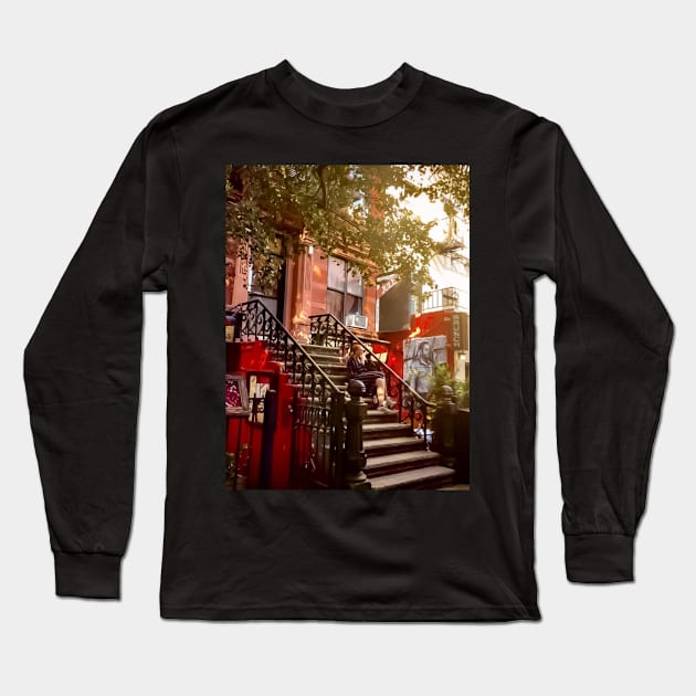 East Village, Manhattan, NYC Long Sleeve T-Shirt by eleonoraingrid